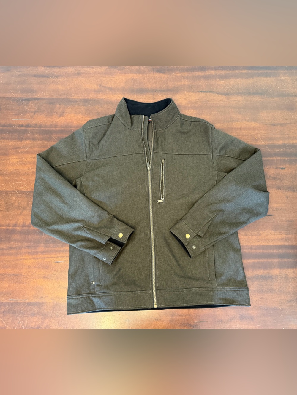 Men's brown Zip-Front Jacket
